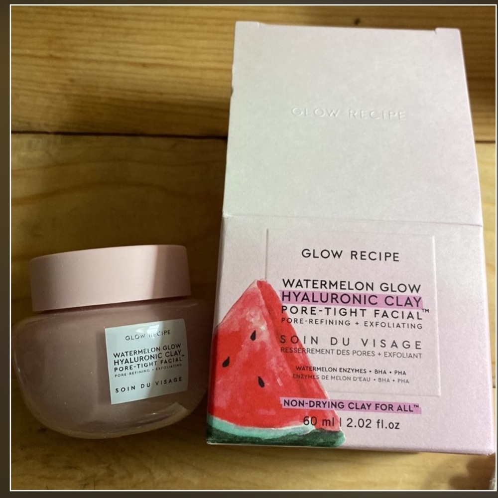 Glow Recipe Watermelon Glow Hyaluronic Clay Pore-Tight Facial NEW SOLD OUT new